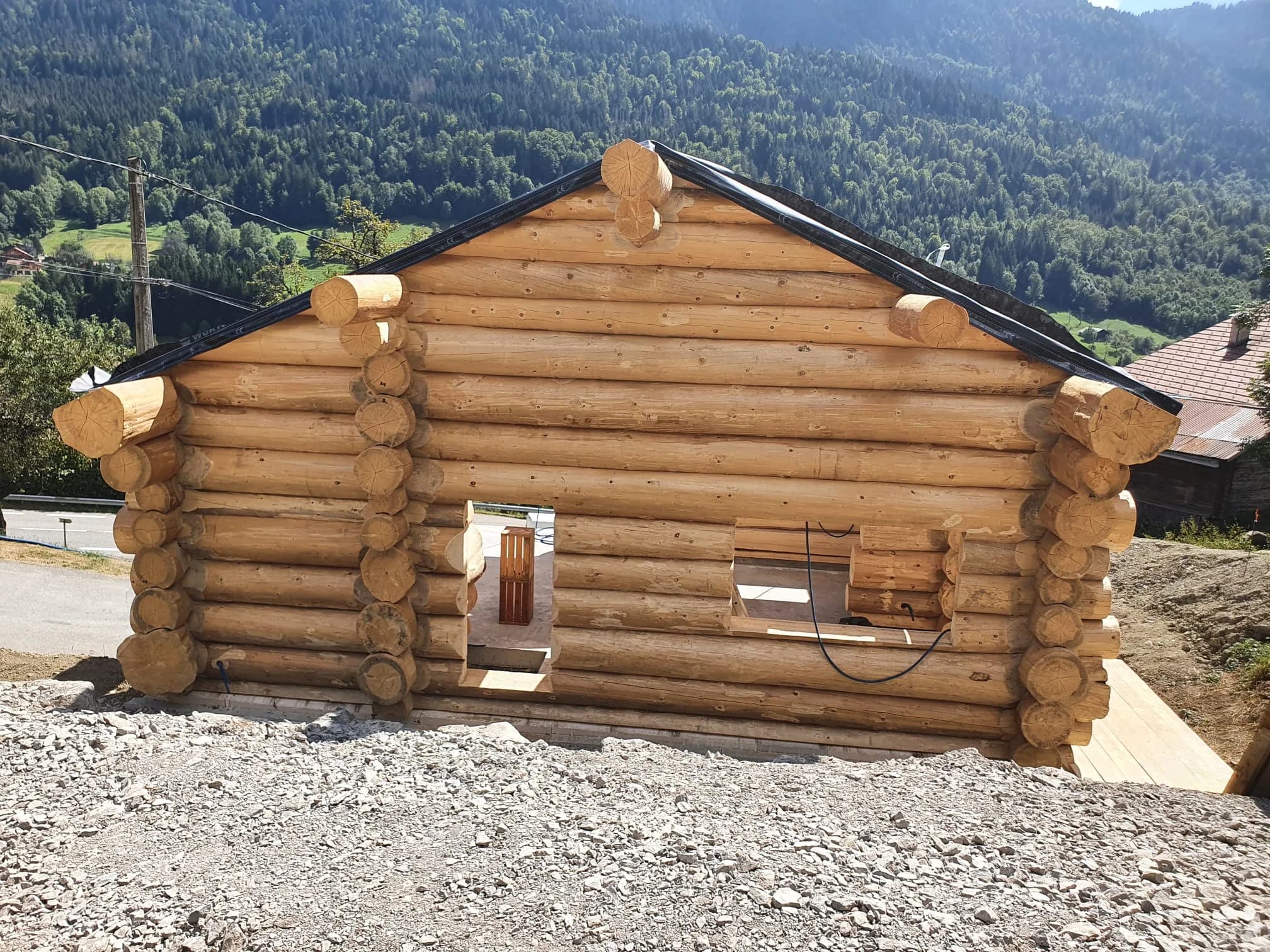 Chalet bois en montagne